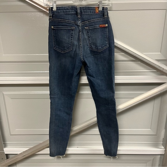 7 For All Mankind High Waist Ankle Skinny Jeans - Picture 2 of 7